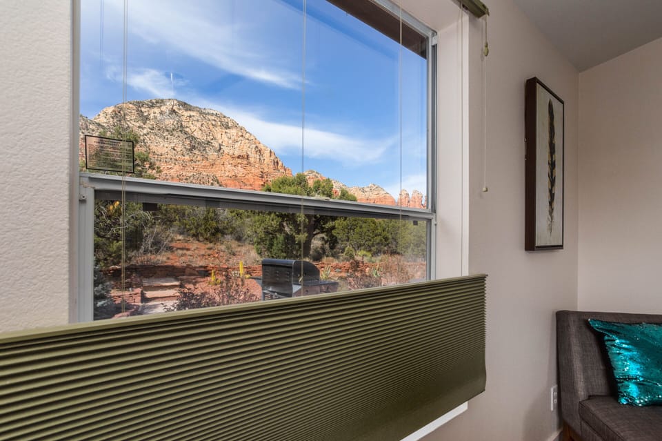 View from a side window in main bedroom