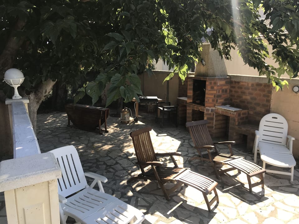 Pool from upper terrace