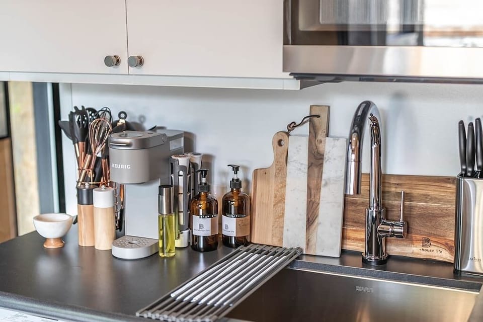 Fully stocked kitchen