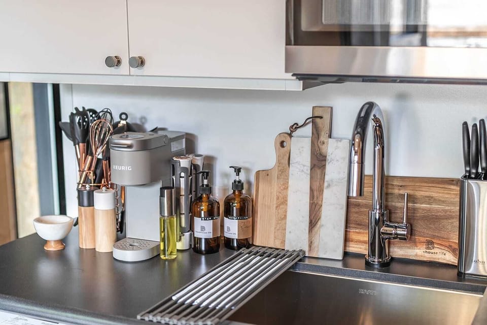 Fully stocked kitchen