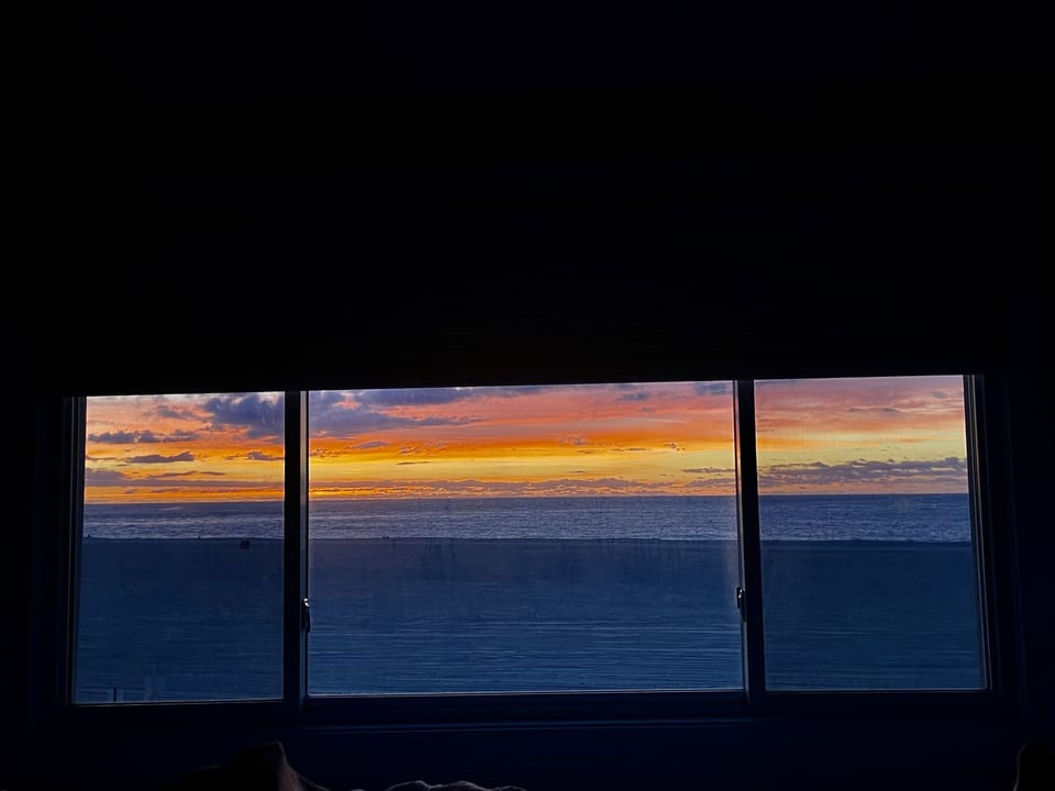 Master bedroom sunset