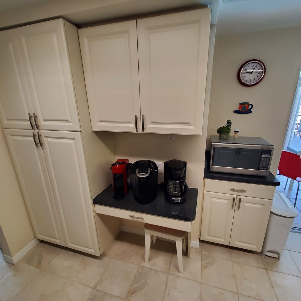 Kitchen with coffee machines - Keurig, Nespresso, drip coffee maker