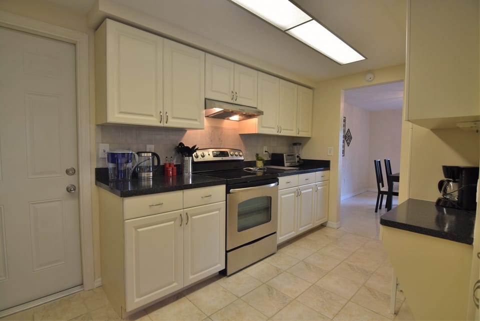 Fully stocked kitchen