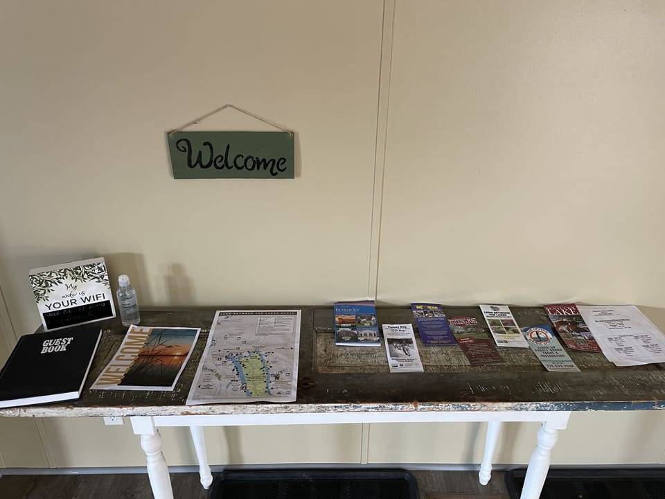 Welcome table with everything you need to know.