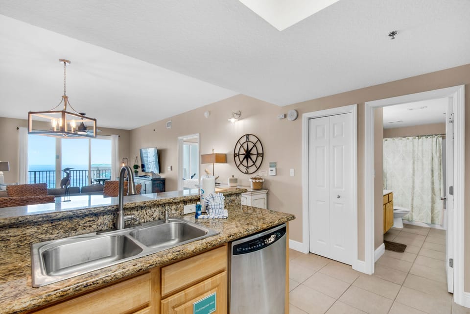 Kitchen to living room view
