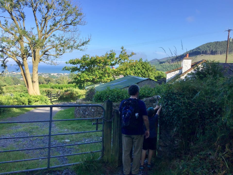 Path to Tollymore Forest Park behind house