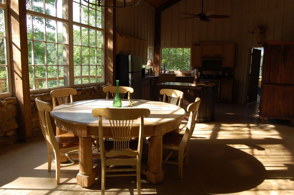 Natural light pouring through the windows