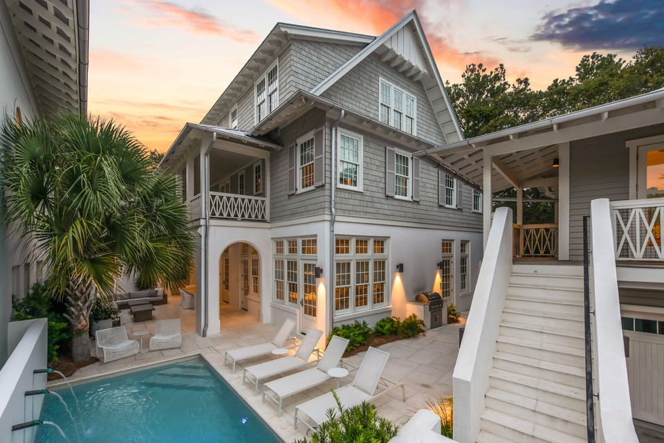 Rosemary Beach "Mary Rose" 45 Abaco Lane Main and Carriage House