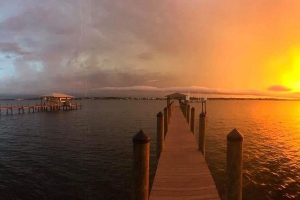 Enjoy a sunset on the dock
