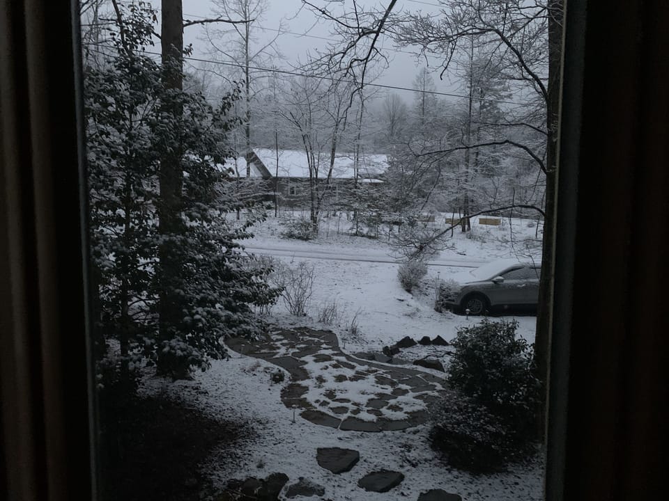 Winter view from mezzanine 
