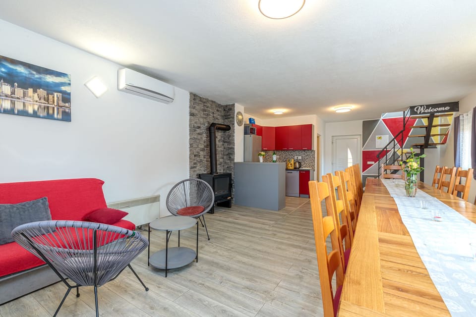 Living room and dining table
