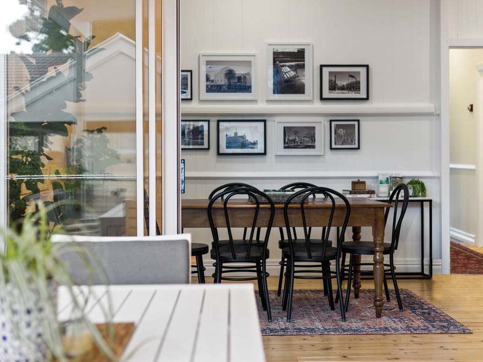 All purpose, versatile spaces - formal dining, casual entertaining, or a quiet work space.
