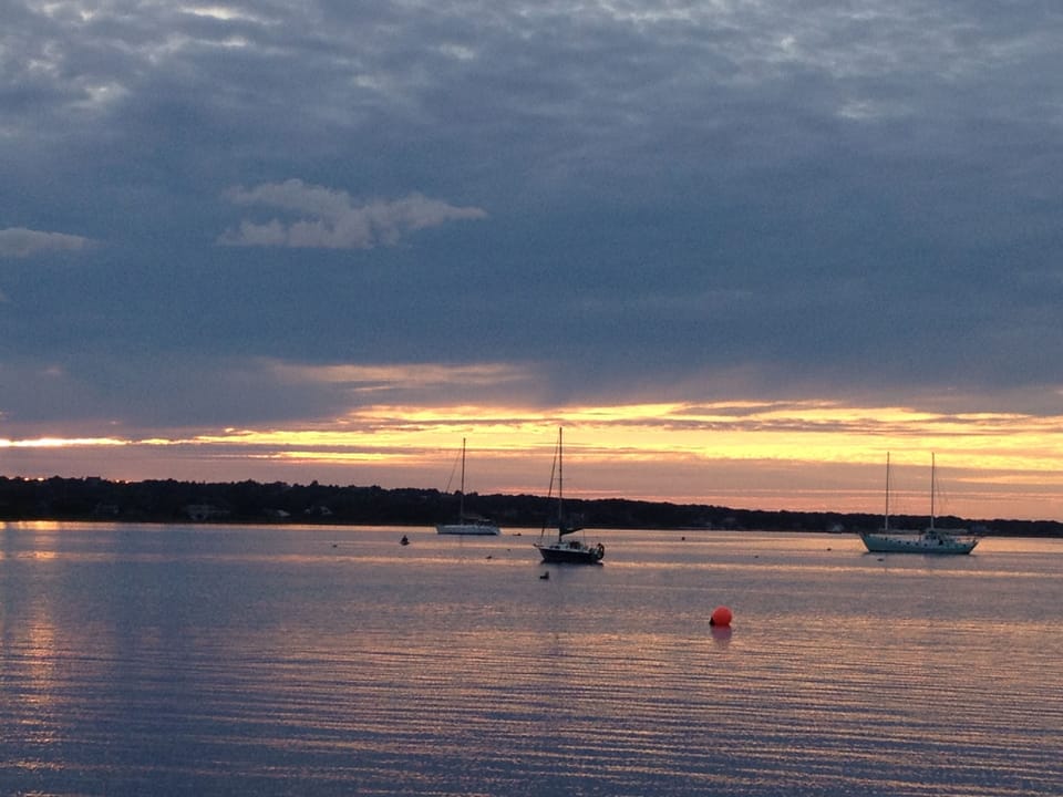 Sunset on Lake Montauk from South Lake Beach
