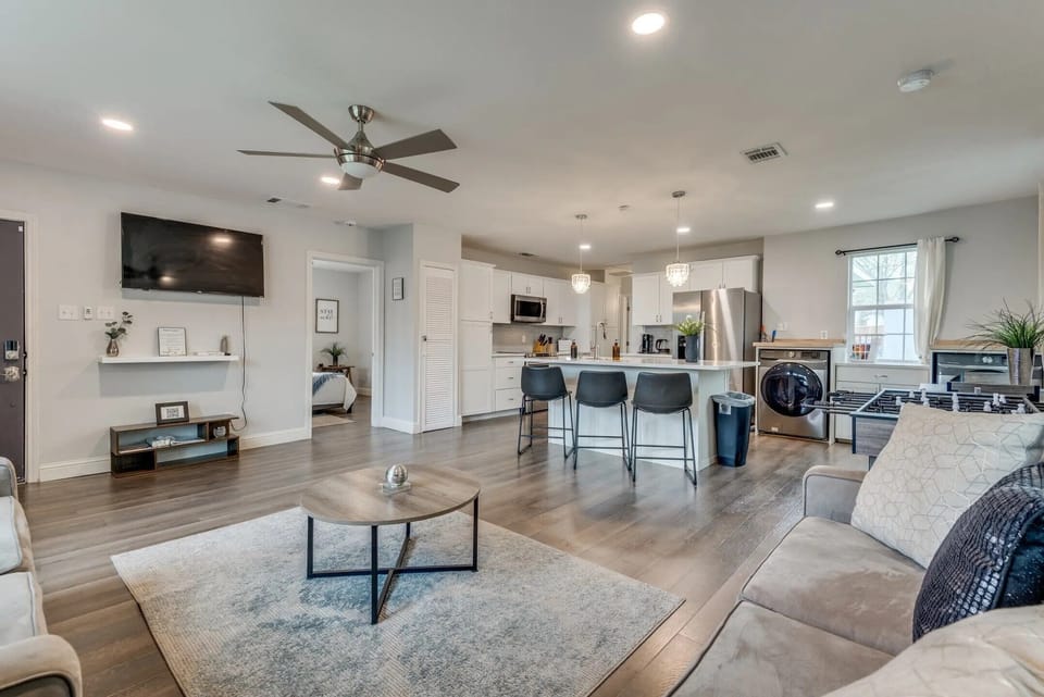 Large open living area. 
