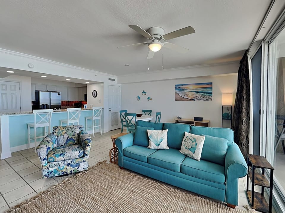 Living Area - Queen Sleeper Sofa