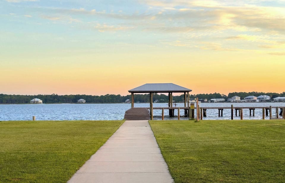 Boat Launch, Fishing Pier, Cleaning Station, & Charcoal Grilling & Picnic Area