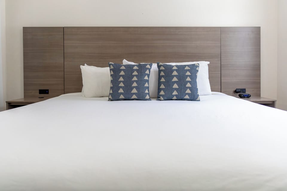 Unit with 1 King bed in the Primary Bedroom  and 1 Queen bed in the Guest Bedroom