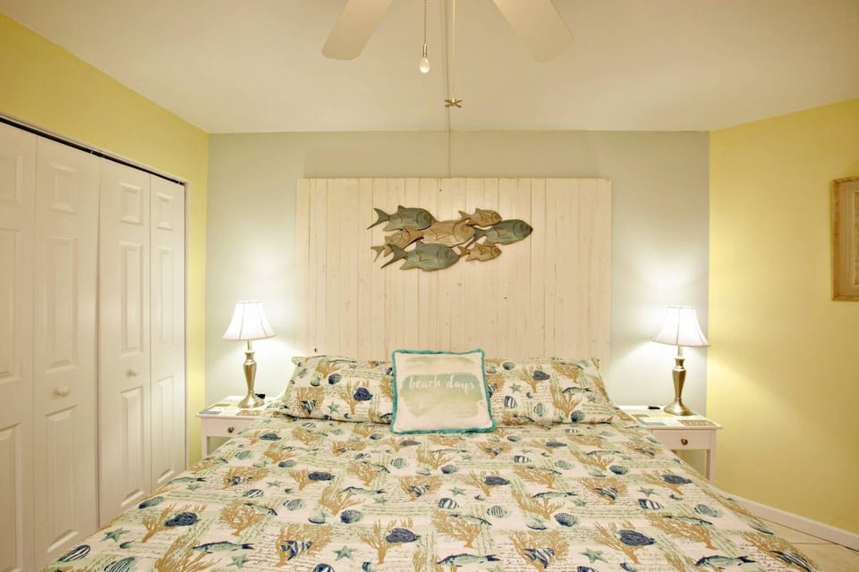 King size bed.