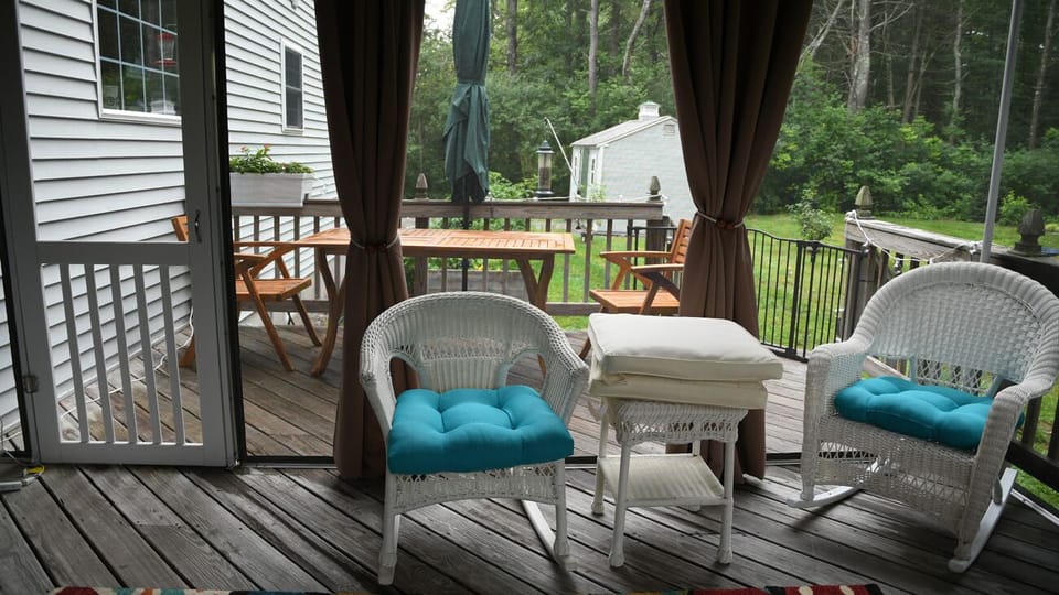 Deck next to Porch

