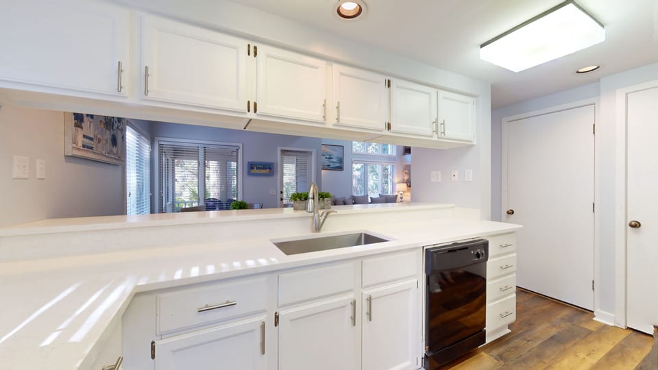 Kitchen Opens to Dining Room
