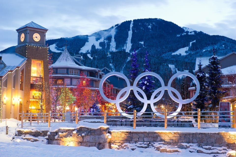 Whistler Olympic Plaza steps away; with skating rink