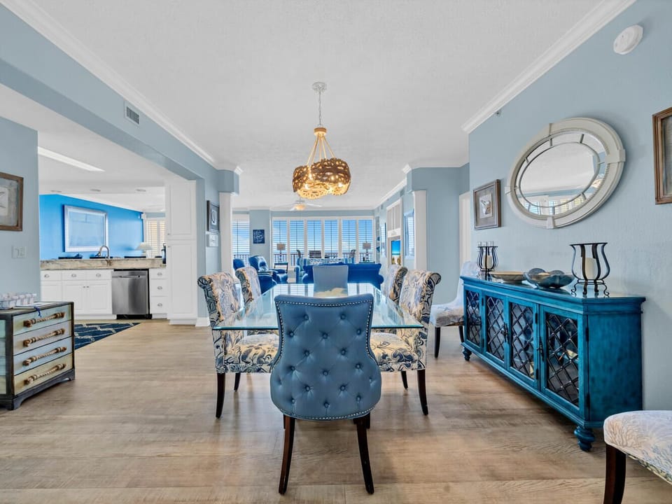 Formal dining table