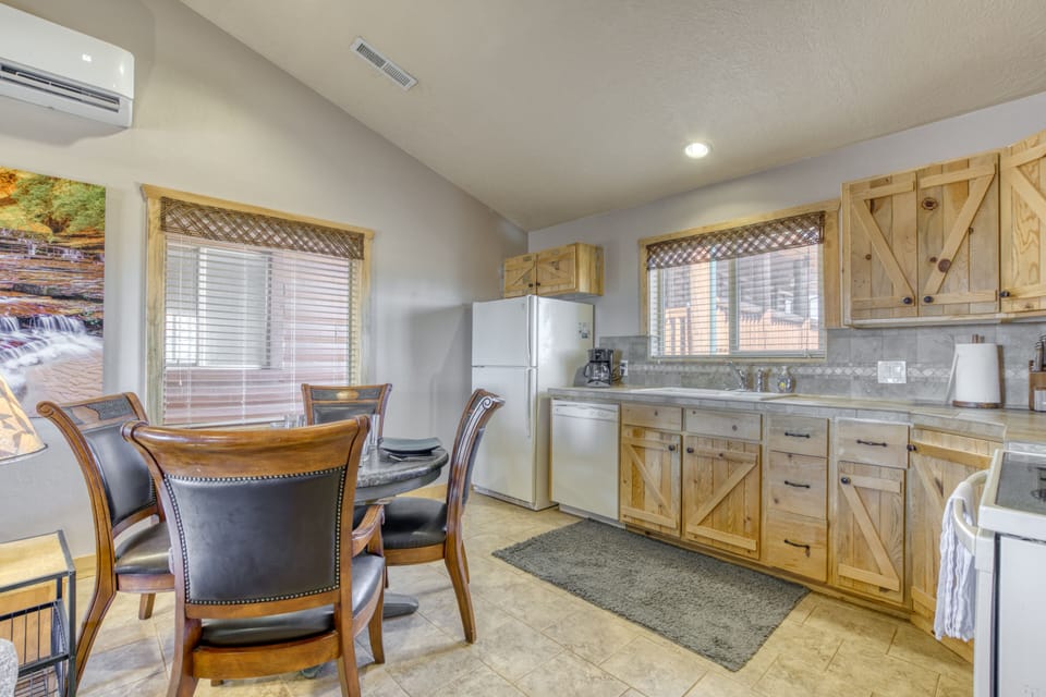 Eat in with your fill size kitchen