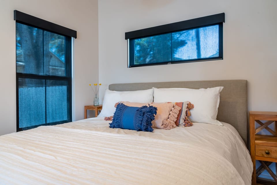 Opposite side of the cottage, second bedroom also features King