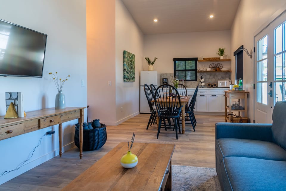 Open floorplan and high ceilings make the space that much larger