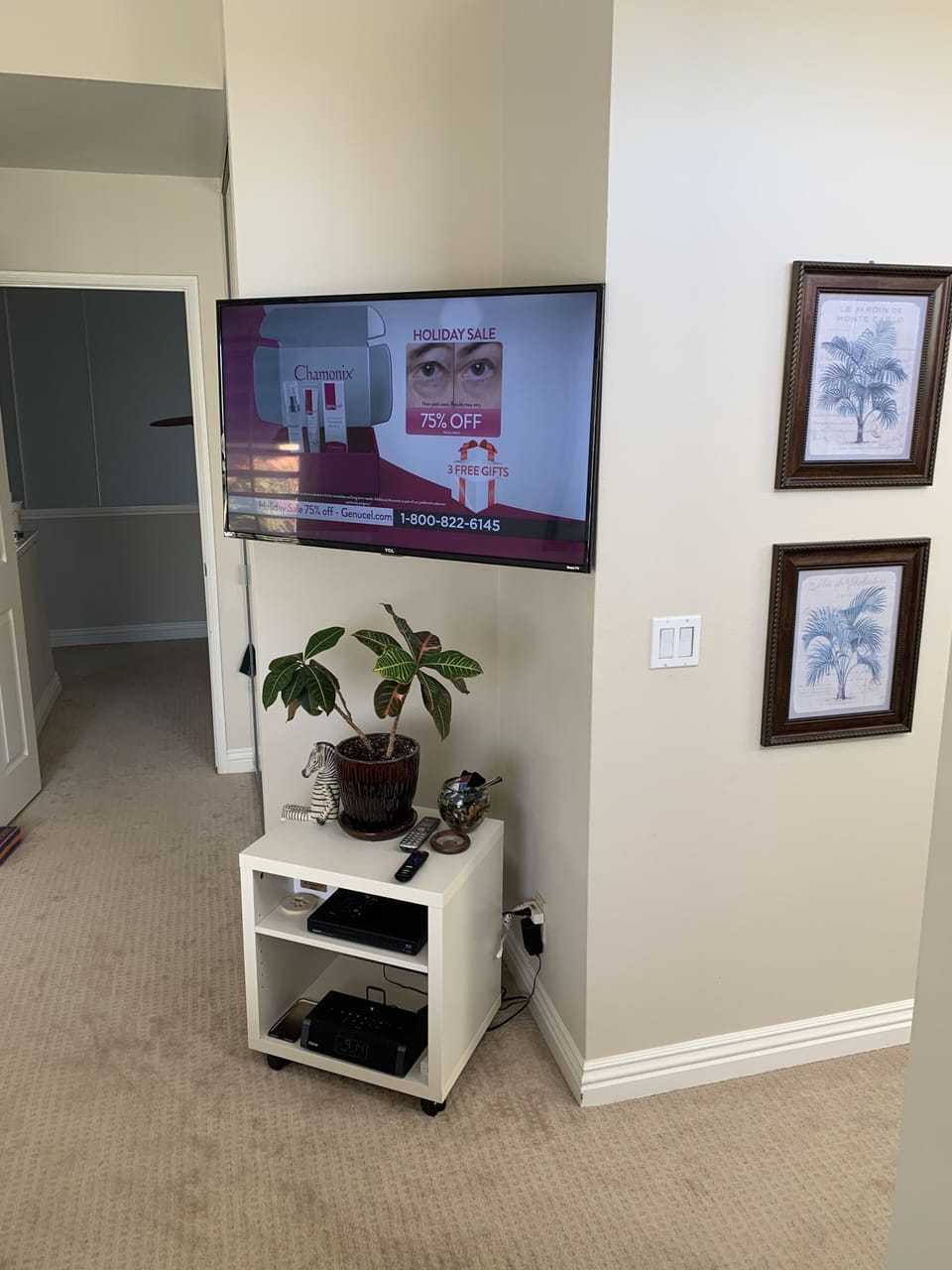 Flat screen in master