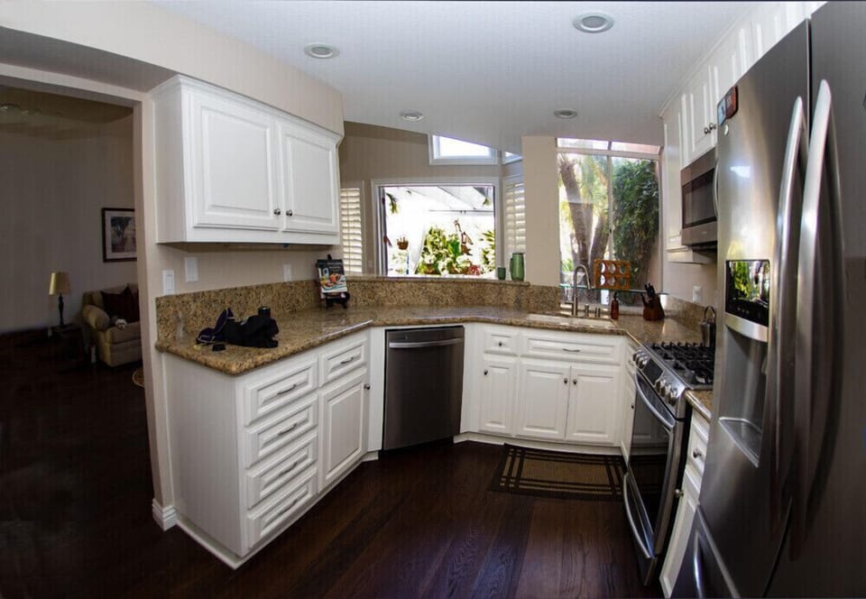 Kitchen with new appliances 