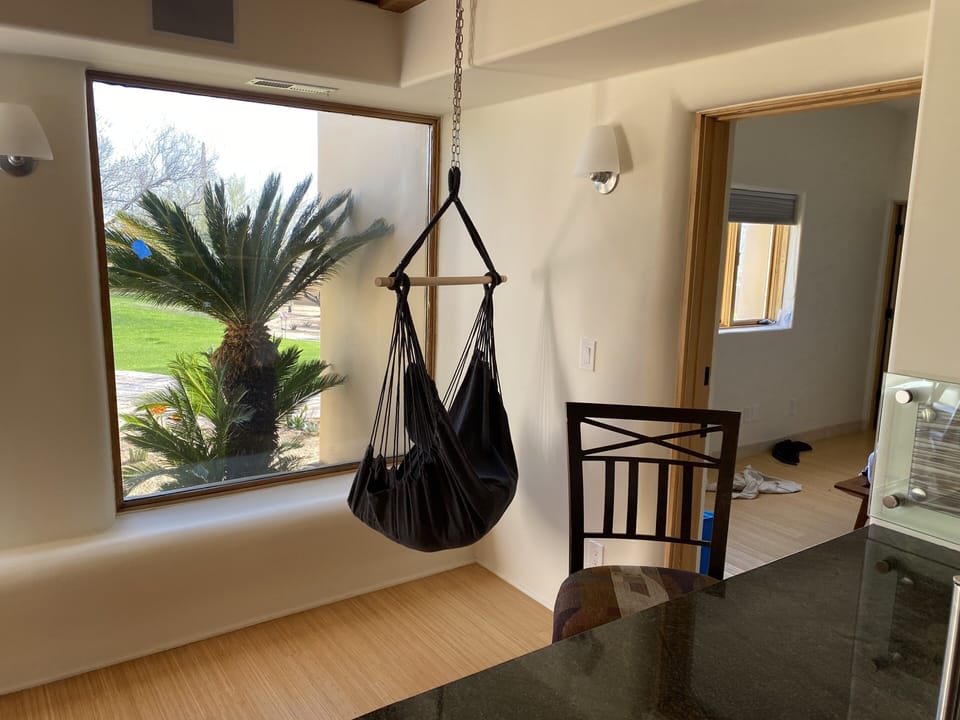 Kitchen swinging chair