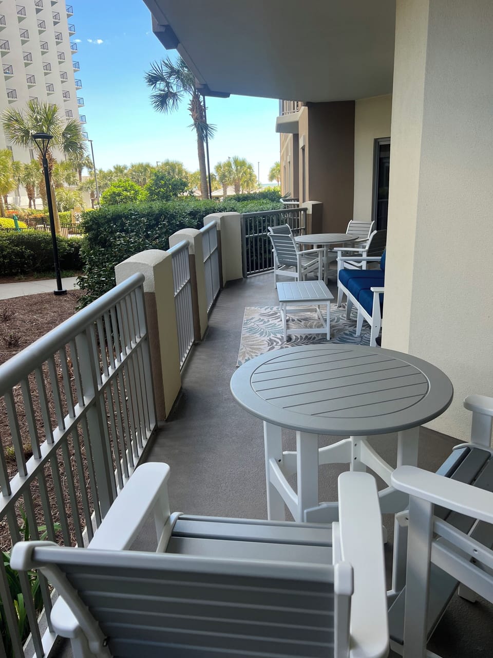 Listen to the waves crashing on the patio!