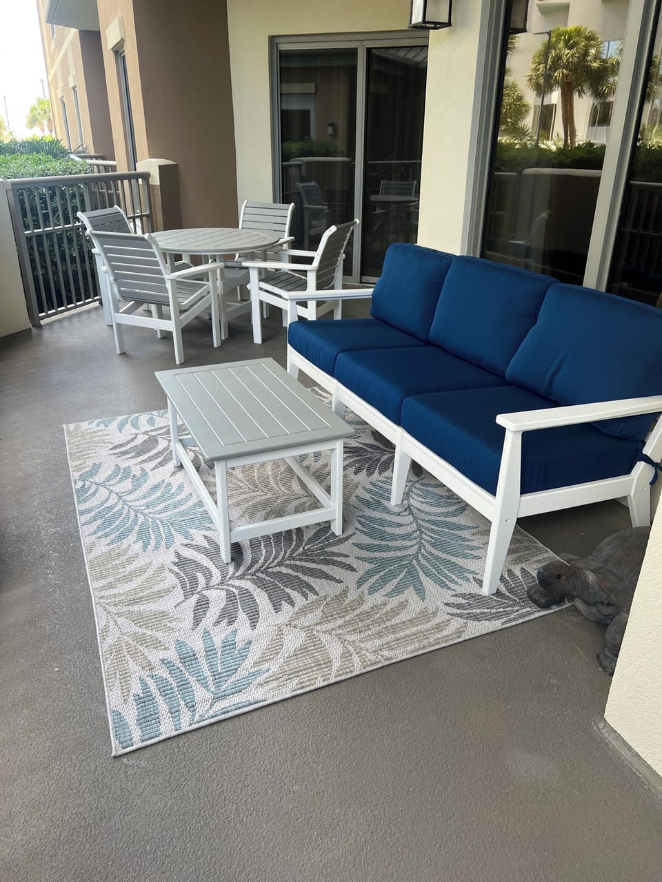 Patio with lots of seating