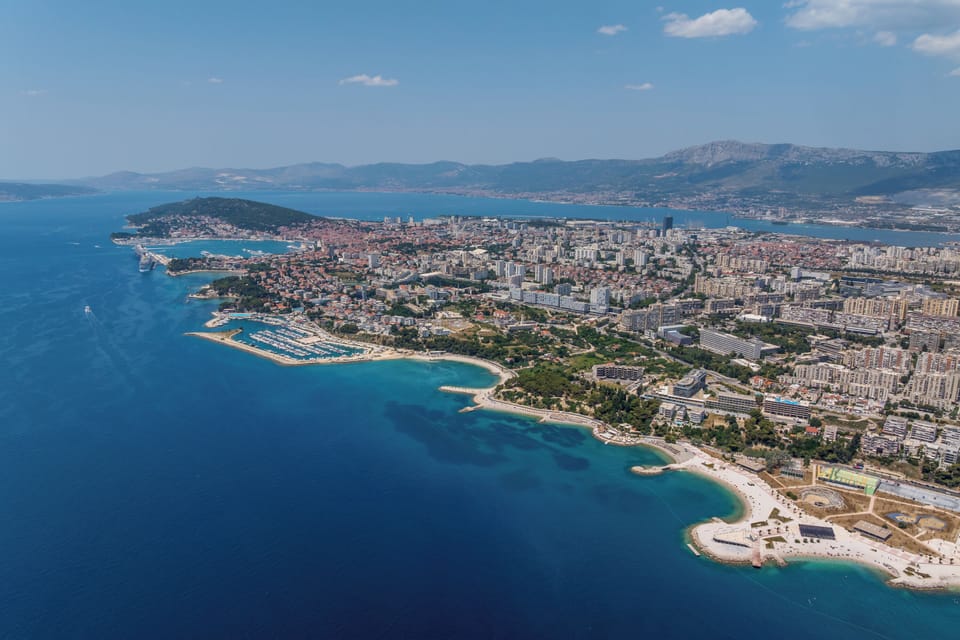 A panoramic view of Split’s coastline.