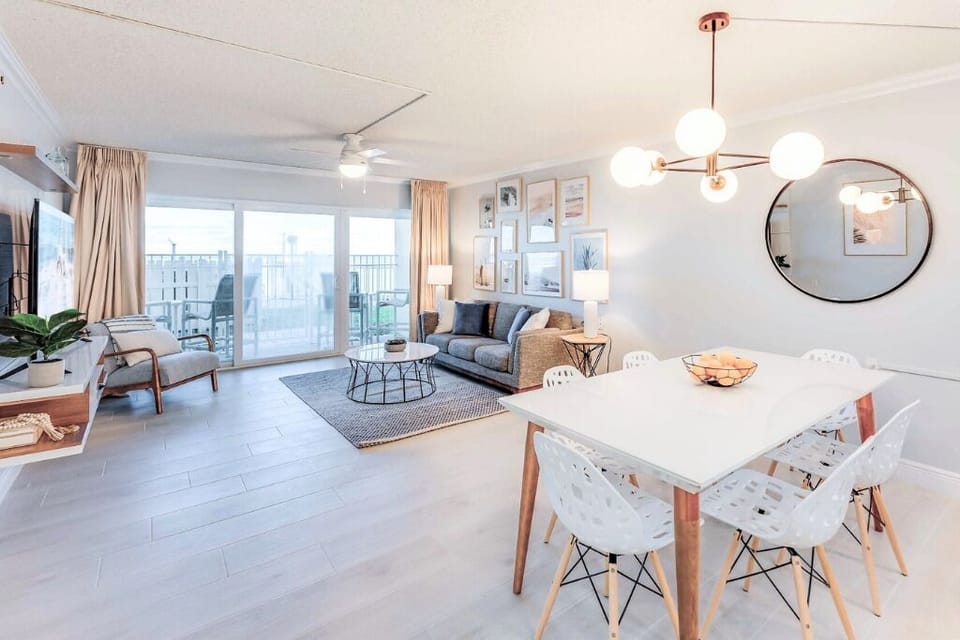 Dining table seats six