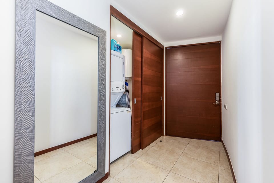 Laundry room with washer and dryer