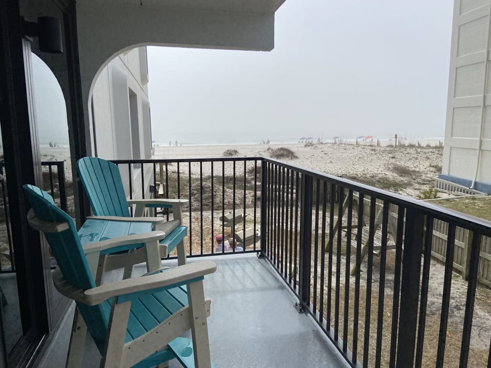 Patio, view from Master bedroom window