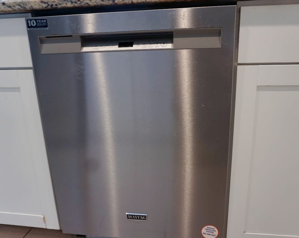 Brand new Maytag dishwasher was installed in 2022.