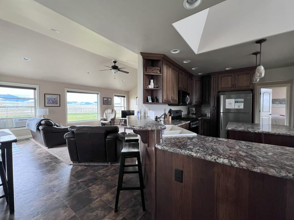 Upstairs living