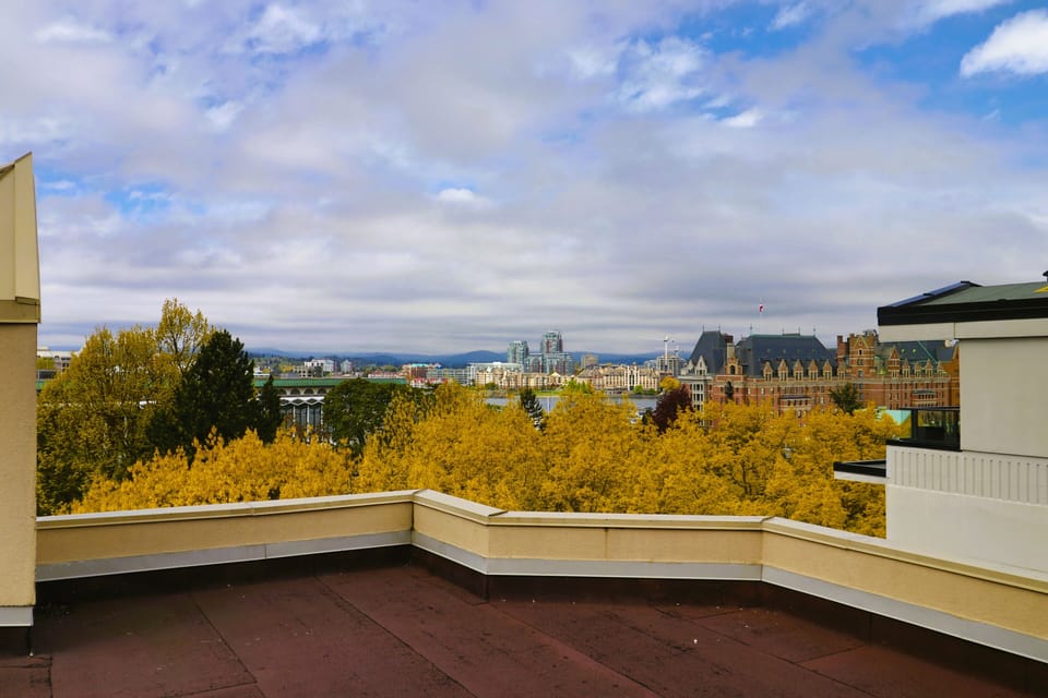 View from Master bedroom and rear balcony