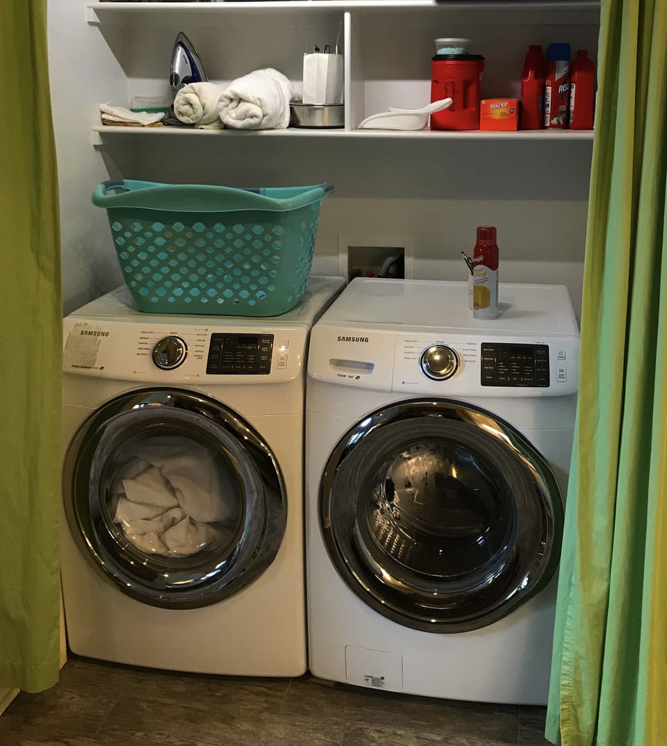Full size washer and dryer, Electrolux, energy star.