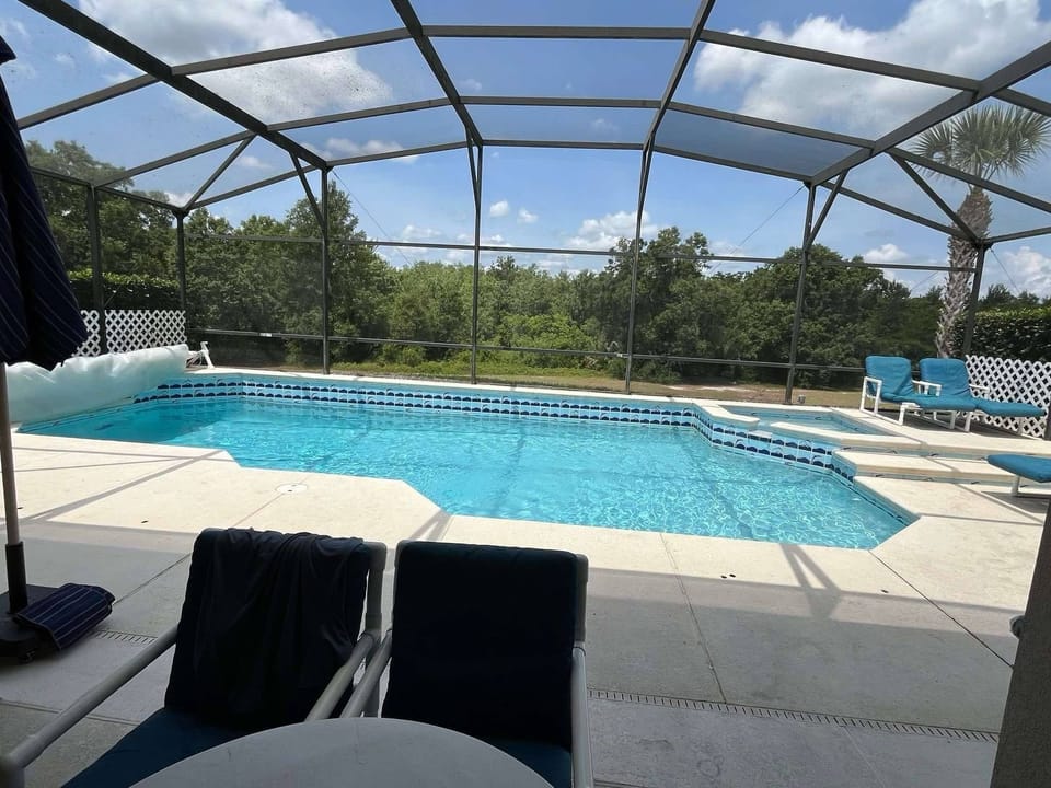 Pool and Conservation area