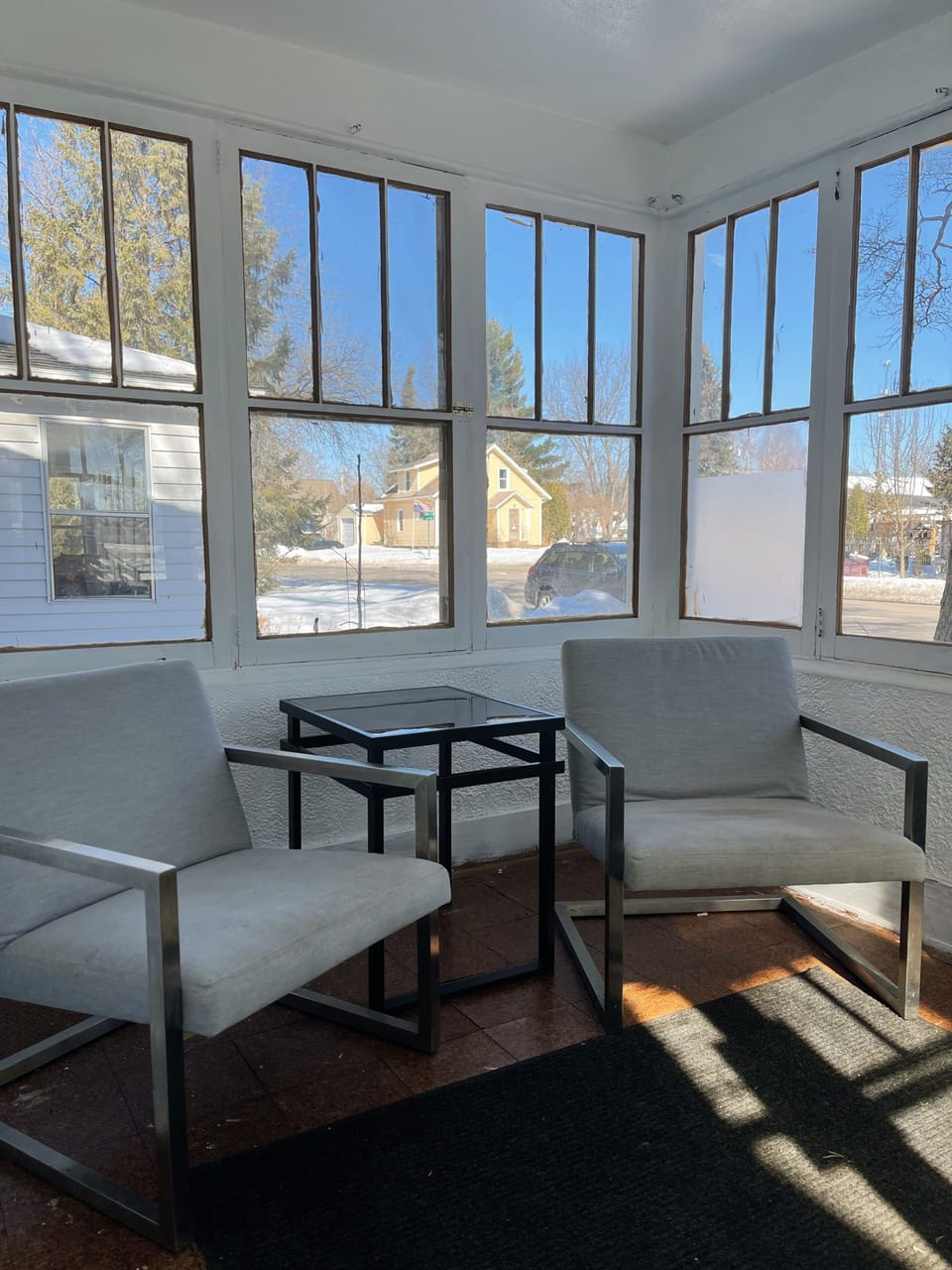 sunny front porch