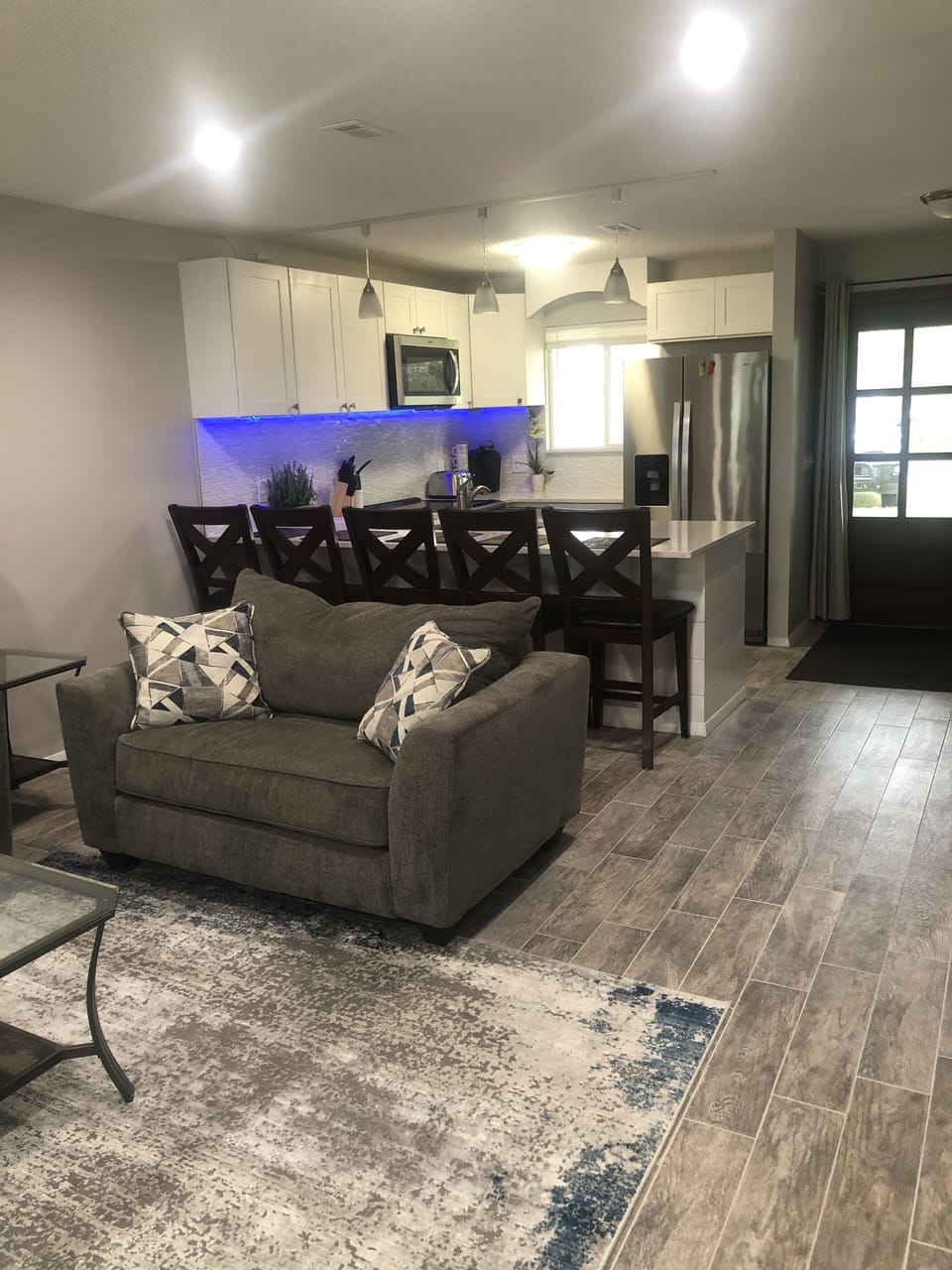 Living room and kitchen 