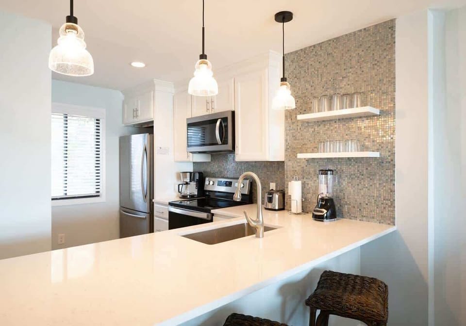 Updated Kitchen With Stainless Steal Appliances