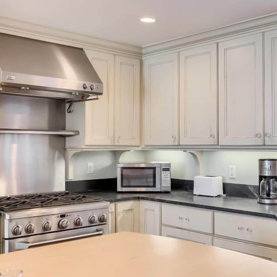 Microwave, coffee machine and toaster