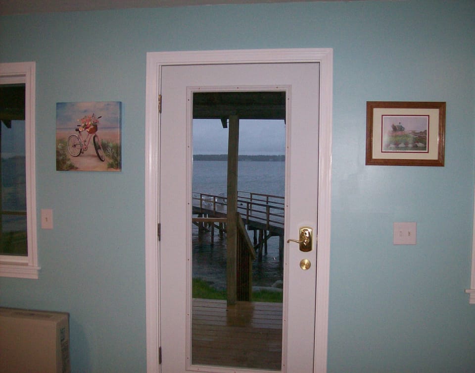 Front door with view of dock