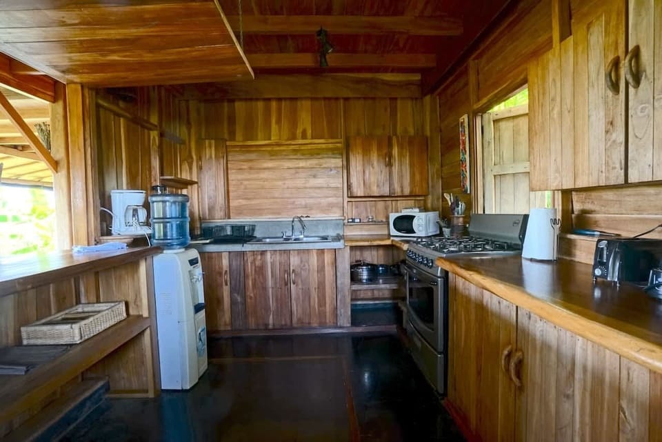Enjoy a fully equipped kitchen with everything you need to enjoy a home cooked meal + fresh water deliver, complimentary for your stay