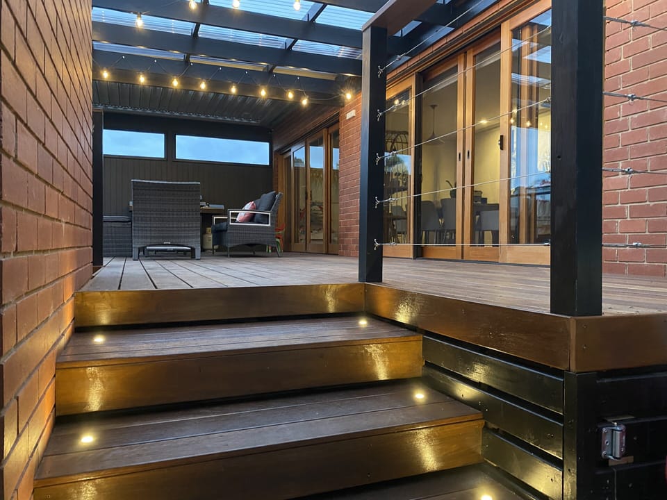 Rear deck (accessible from street via gate)
